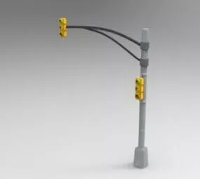 Road Traffic Light 3d model
