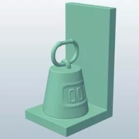 Trapezoid Bookend 3d model