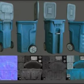 Trash Bin Collection 3d model