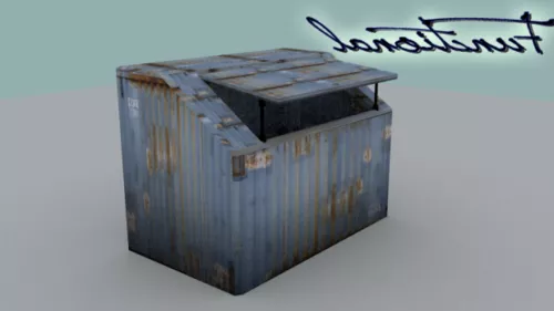 Space Cargo Stack 3d model