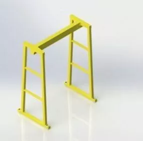 Industrial Traveling Crane 3d model