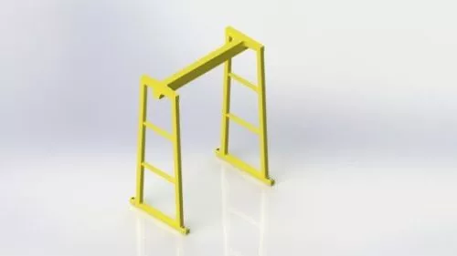 Luffing Crane Machine 3d model