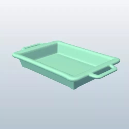 Dotted Cake Tray 3d model