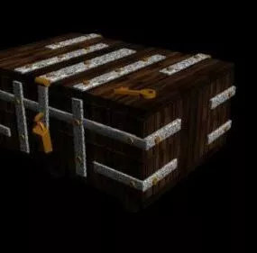 Vintage Treasure Chest 3d model