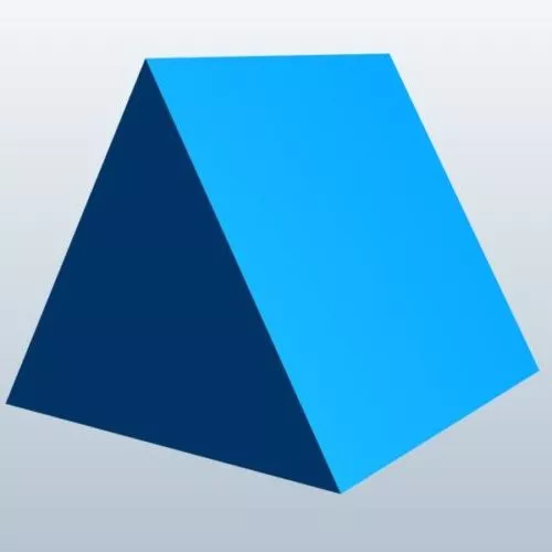 Triangular Prism Lowpoly 3d model Triangular Prism Lowpoly 3d model
