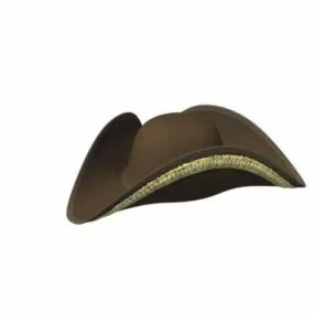 Vintage Tricorn Hat 3d model