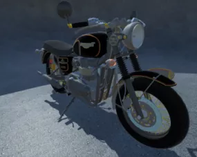 Triumph Bonneville Bike 3d model