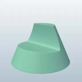 Truncated Cone Chair Furniture 3d model