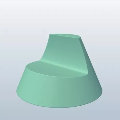 Truncated Cone Chair Furniture 3d model Truncated Cone Chair Furniture 3d model