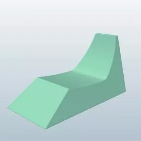 Furniture Truncated Pyramid Lounge 3d model