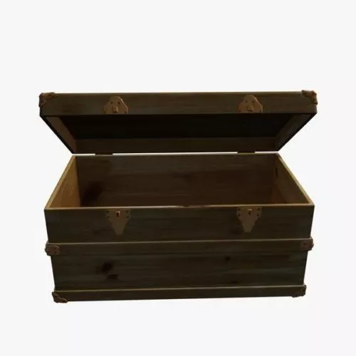 Vintage Trunk Box 3d model Vintage Trunk Box 3d model