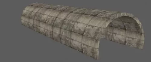 Concrete Tunnel 3d model Concrete Tunnel 3d model