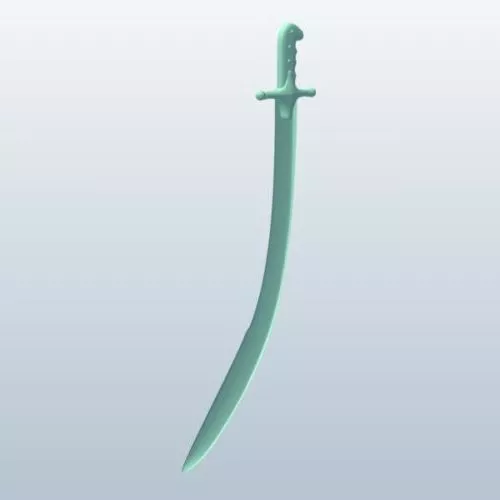 Halberd Sword Weapon 3d model