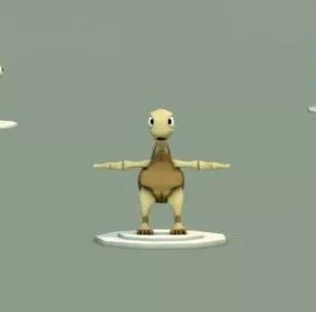 Turtle Cartoon Animal 3d model