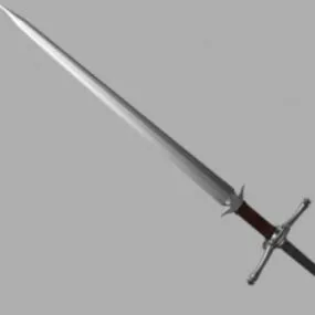 Western Two Handed Sword 3d model