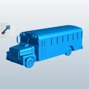 American School Bus 3d model
