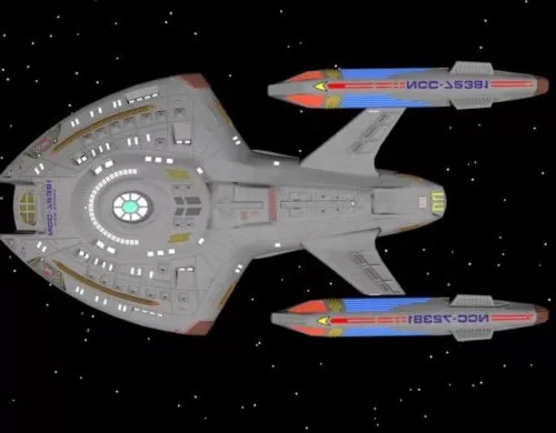 Romulan Futuristic Spaceship 3d model