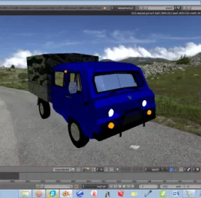 Uaz Golovastik Truck 3d model