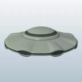 Sci-fi Ufo Saucer 3d model