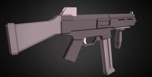 Ump-45 Gun 3d model Ump-45 Gun 3d model