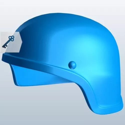 Male Character With Warrior Helmet 3d model