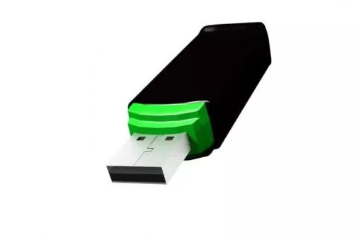 Black Green Usb Disc 3d model Black Green Usb Disc 3d model