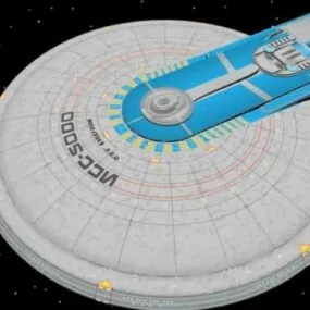 Uss Excelsior Star Station 3d model