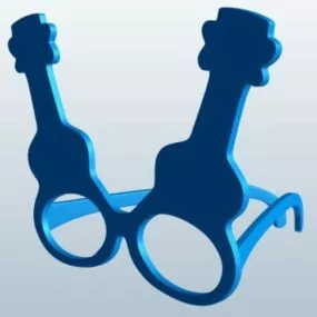 Glasses Ukulele Shaped 3d model