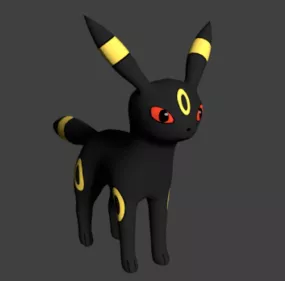Umbreon Pokemon Character 3d model