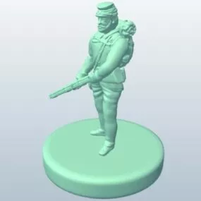 Tableware Union Soldiers Rifle 3d model