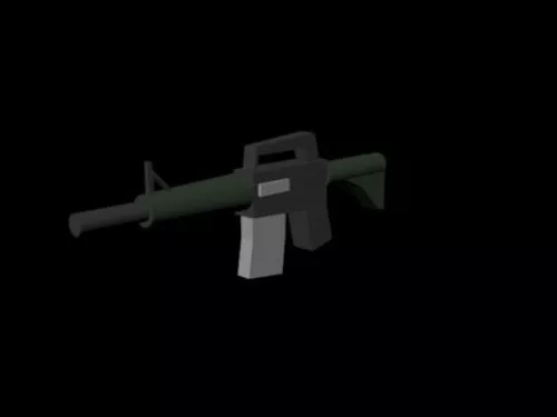 Old Us M1 Carbine Gun 3d model