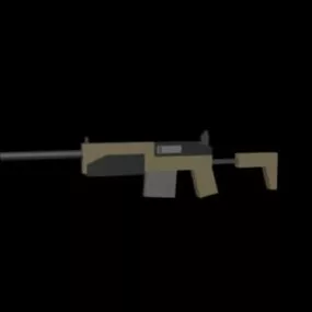Lowpoly Sabertooth Gun 3d model