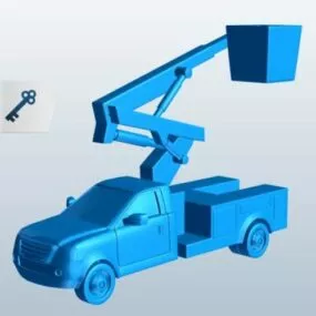 Utility Truck Lowpoly 3d model