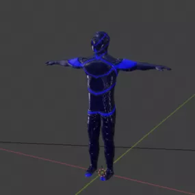 Vegaza Chracter T-pose 3d model