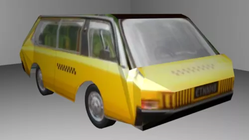 Vintage Bus Bedford 3d model