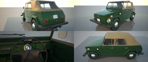 Volkswagen Beetle Couple Car 3d model