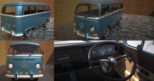 Vw Beetle Dune Car 3d model