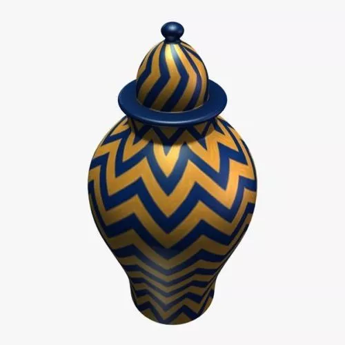 Tall Pottery Vase 3d model