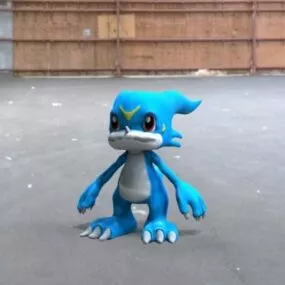 Veemon Character 3d model