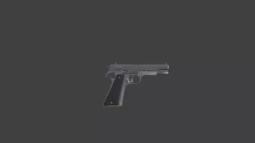 Vis Handgun 3d model Vis Handgun 3d model