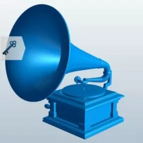Victor Vintage Phonograph 3d model