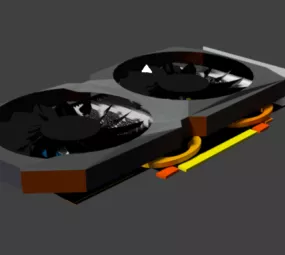 Videocard Vga Gpu 3d model