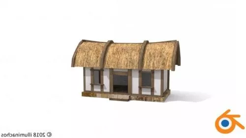 Modern House Building Two Storey 3d model