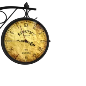 Vintage Rusty Round Clock 3d model