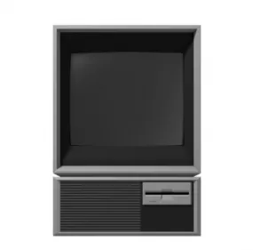 Vintage Computer 1980s 3d model