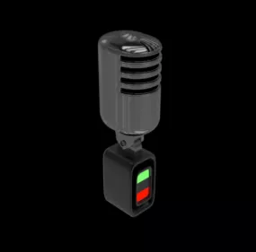 Studio Vintage Microphone 3d model