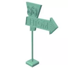 Vintage Sign 3d model