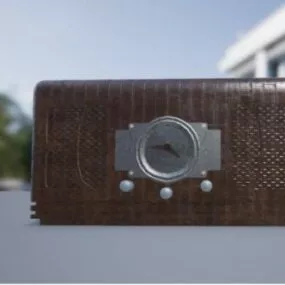 Vintage Radio Device 3d model