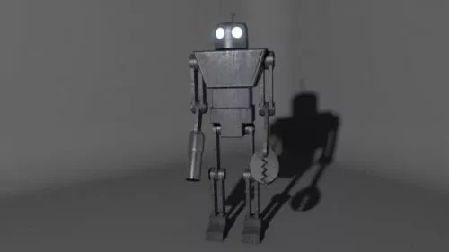 Vintage Iron Robot 3d model Vintage Iron Robot 3d model
