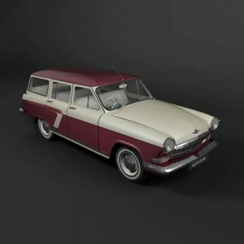 Volga Gaz M22 Car 1959 3d model Volga Gaz M22 Car 1959 3d model